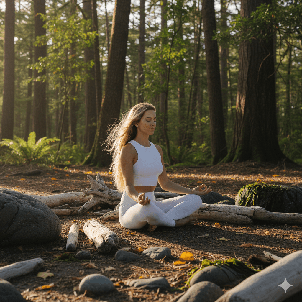 Women practicing yoga representing holistic wellness